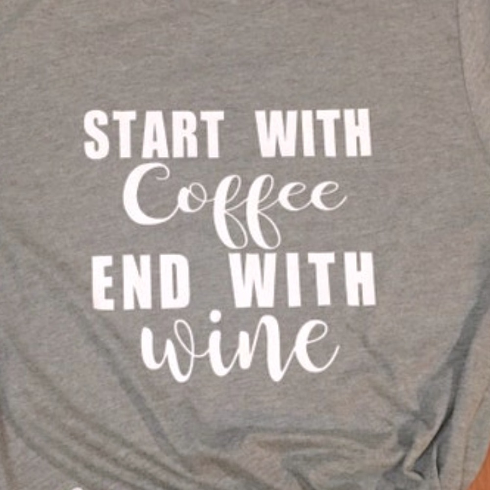 Coffee and wine shirt